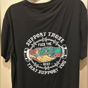 Black Graphic Men's Shirt